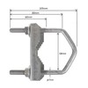 Maclean MCTV-923 Mast Clamp Tooth Clamp SAT Bracket U Clamp