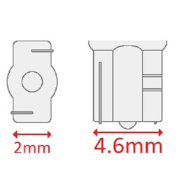 CEC Industries #2723 Bulbs, 12 V, 2.28 W, W2x4.6d Base, T-1.5 Shape (Box of 10)
