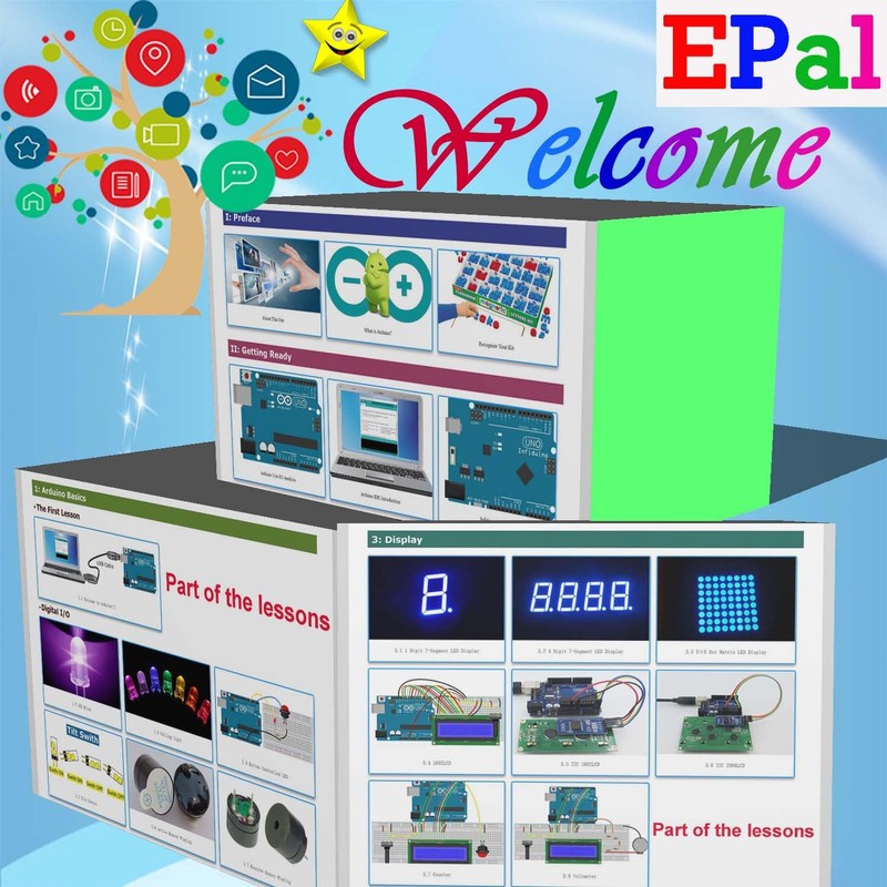 ePalZoneXP Professional Uno R3 Starter Kit Compatible with Arduino IDE,