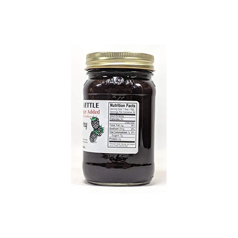 Amish Homestyle Sugarless Seedless Blackberry Jam 2-18 oz. Jars