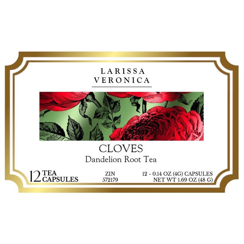 Cloves Dandelion Root Tea (Single Serve K-Cup Pods) (12 pods,