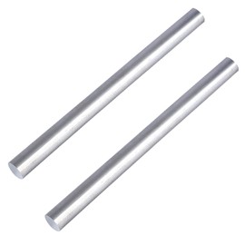 2 Pieces 3/4" (19mm) Aluminum 6061 Round Rod 16" Long Solid T6511 Extruded Lathe Stock，Tolerance:+/-0.1 mm