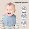 Susurration Muslin Baby Bibs 6 Pack Bandana Drool Bibs,Soft Square