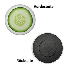 Cucumber Magnet Round Funny Magnet Round for the Fridge for Attaching Photos, Postcards or Household Plan