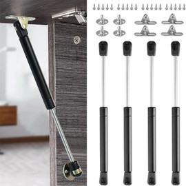 vrbabies 4 Pack 100N/22.5lb Gas Struts, Gas Strut 10 in Gas Spring Shocks Lid Support Hydraulic Hinges for Toy Chest, Cabinet Lift, Truck, Door Shock Absorber Soft Closing Hinge for Toolbox