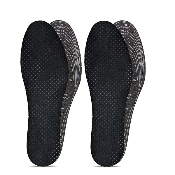 JobSite Odor Stop Insoles - Activated Charcoal Insoles - 2 Pairs