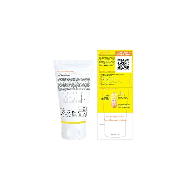 Garnier Protector Solar FPS50 Super UV Toque Seco Color Tono