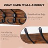 Rustic Wall Mounted Coat Rack, Solid Wood Plank Wall Coat