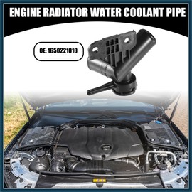 TUCKBOLD Engine Coolant Filler Neck No.1650221010 - Car Interior Heater Hose Connector - for Scion XA A/T 2004-2006 Plastic Black 1 Pc Automotive Parts