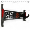 Shadow Cutlery Sword Wall Mount Katana Display Wood Red Felt