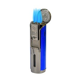 Rocky Patel Envoy Collection Cigar Lighter (Gunmetal and Blue)