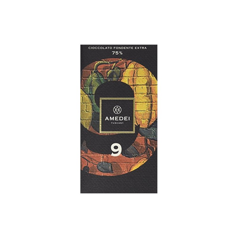 Amedei Signature '9' Blend Dark Chocolate Bar, 75% Cocoa