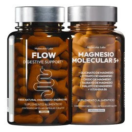 Magnesio Molecular Labs + Flow Digestive Support | 2 Pack Sin Sabor
