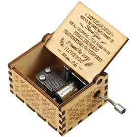 You are My Sunshine Wooden Music Box for Mom Gifts, Laser Engraved Hand Crank Classical Sunshine Music Box Gift for Mom Birthday/Christmas/Mother's Day (To Mom)