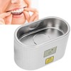 600ml Mini Ultrasonic Denture Cleaner Jewelry Eyeglasses Stainless Steel Cleaning