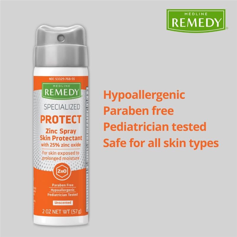 Medline Remedy Specialized Zinc Spray Skin Protectant, 2 oz, 1