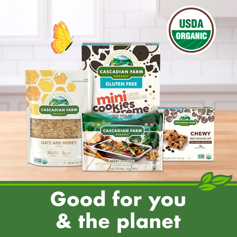 Cascadian Farm Organic Mini Fruitfuls Breakfast Cereal, Made With Whole