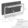 2 Pack Bling License Plate Frame，Handcrafted Bling Rhinestone Premium Stainless