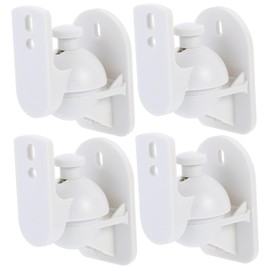 LABRIMP 4Pcs Rotating Speaker Wall Mounts Compact Wall Holder Brackets for Bookshelf Speakers Adjustable Design for Optimal Sound Easy Installation for Home Theater Setup Durable Space
