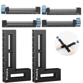 Preciva Corner Clamp for Woodworking, 90 Degree Right Angle Clamp, Aluminum Alloy Positioning Squares for Picture Frames, Cabinets, Drawers Boxes