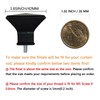 Kowibcl Finials For Curtain Rods, 4 Pcs Plastic Curtain Rod