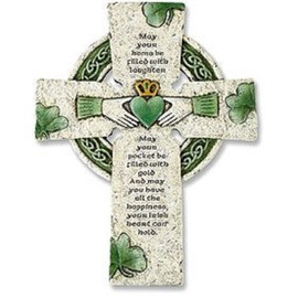 Irish Wall Cross with Traditional Irish Blessing, Living Room