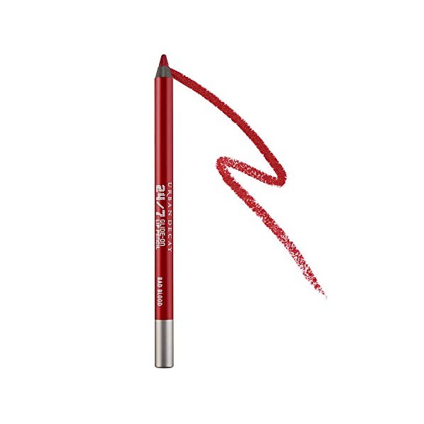 Urban Decay 24/7 Glide-On Lip Pencil, Waterproof and Long-Lasting Lip Liner, Shade: Bad Blood, 1.2g