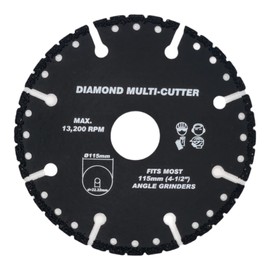 Walker Vacuum Brazed Diamond Multi-Cutter, One blade in your Angle Grinder to cut through all Materials