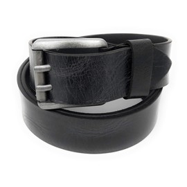 Men's Genuine Leather Belt I Belt for Men and Women I 4 cm Wide, black