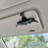 RANGUOWEN Bat Wing Shaped Sunglasses Holders for Car, Visor Accessories,