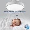 CELAVY Ceiling Fans with Lights and Remote, 19.8 in Flush