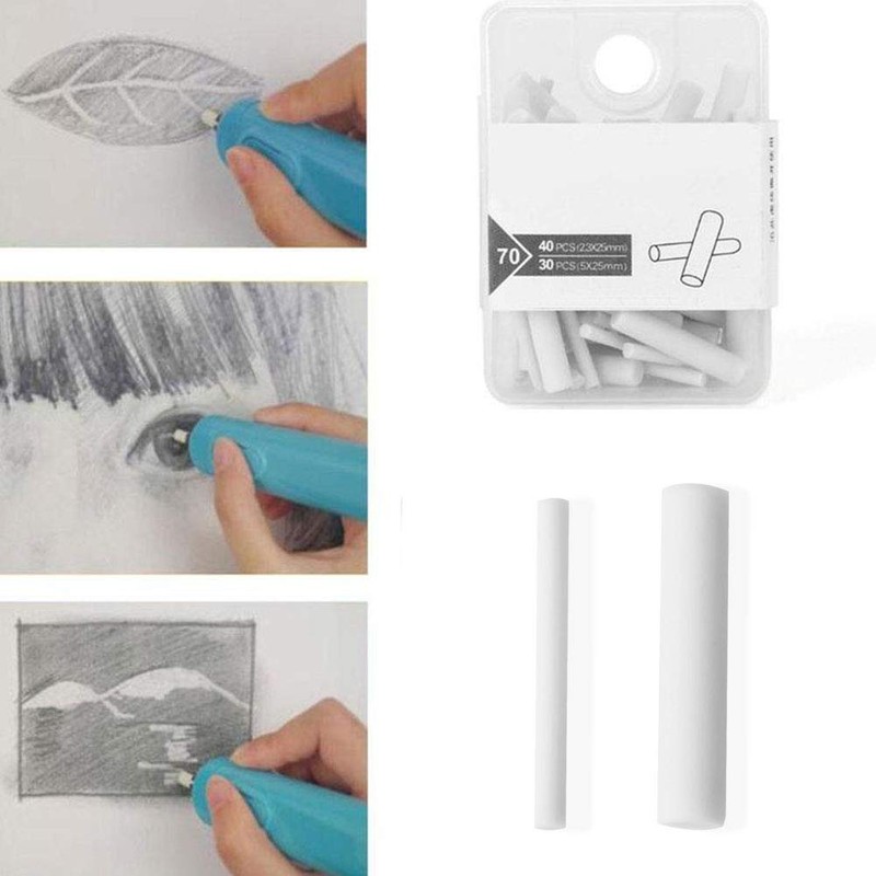 Thin and Thick Sketch Painting Pencil Electric Eraser Refill Replacement