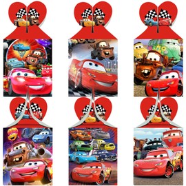 ARHAVI 12Pcs Race Cars Gift Boxes Goodie Boxes for Cars Themed Birthday Party Decorations Supplies