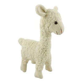 Kallisto Elsa Llama Cuddly Toy Stuffed Toy Cotton Filled with Corn Cotton 30 x 16 cm High in White