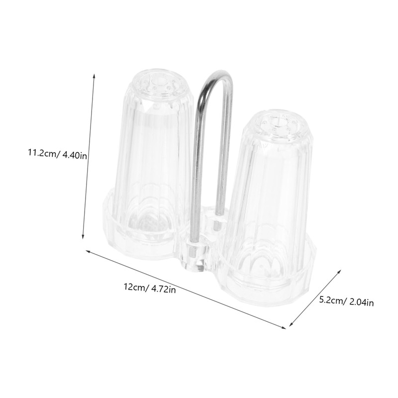 MAGICLULU 2 Sets Dispenser Holder Acrylic Spice Bottle Condiment Jar
