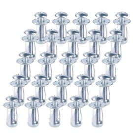 25 PCS Hollow Door Anchor Set Fixing Jack Nuts Hollow Metal Cavity M4 Insert Nuts Petal Nuts for Aluminium cladding Iron Sheet, Sheet Steel Pipe,Hollow Plastic Sheet(8 * 16MM)