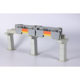 PM Office A MS091 PLUM 1/150 Tama Monorail 1000 Series 2-Car Set, Paper Kit