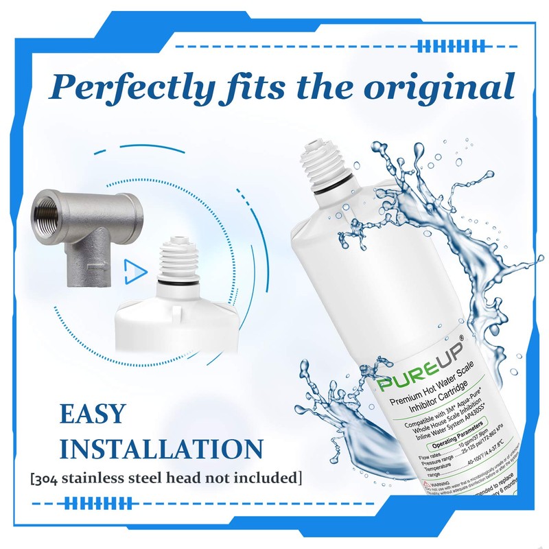 PUREUP AP431 Replacement Filter Compatible with Aqua-Pure Whole House Scale