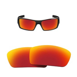 HiCycle2 Polarisierte Ersatzgläser für Oakley Gascan Sonnenbrille OO9014 60MM rot