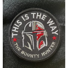 NW Tactical Gear This Is The Way Bounty Hunter Mandalorian Helmet Tactical Morale Patch Hook