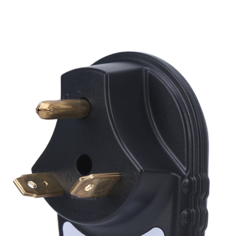 30A RV Circuit Analyzer Portable Power Tester Receptacle with LED