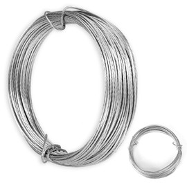 Picture Hanging Wire, 33 Feet (10m) Braided Picture Wire Heavy Metal Wire for Photo Frame Picture Mirror Artwork Hanging Supports up to 30lbs