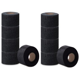 Feisate Neck Strips Barber Accessories Professional, Barber Supplies 10 Rolls & 1000 Strips, Disposable Barber Neck Strip, Barber Neck Tape for Hair Cutting, Barber Shop Stuff, Black