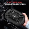 Pyle 3-Way Universal Car Stereo Speakers - 300W 4" x