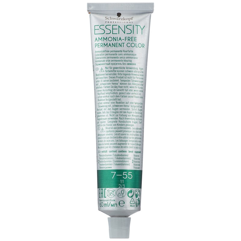 Schwarzkopf Essensity 7-55 Medium Blonde Gold Extra 60 ml