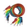 CZJZDZ 5pcs 4mm Retractable Banana Plug Stackable Test Leads Cable