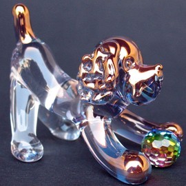 Cocker Spaniel Figurine of Hand Blown Glass
