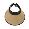 Women Sun Hat Ponytail Straw Beach UPF Protection Packable Visor