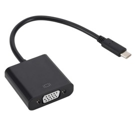 KEXIAO Type C to VGA 15 Pin D-Sub Female to Female Adapter Cable for Laptop PC Monitor Projector