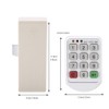 Electronic Code Lock Keypad Number ABS Plastic Panel Cabinet Lock,